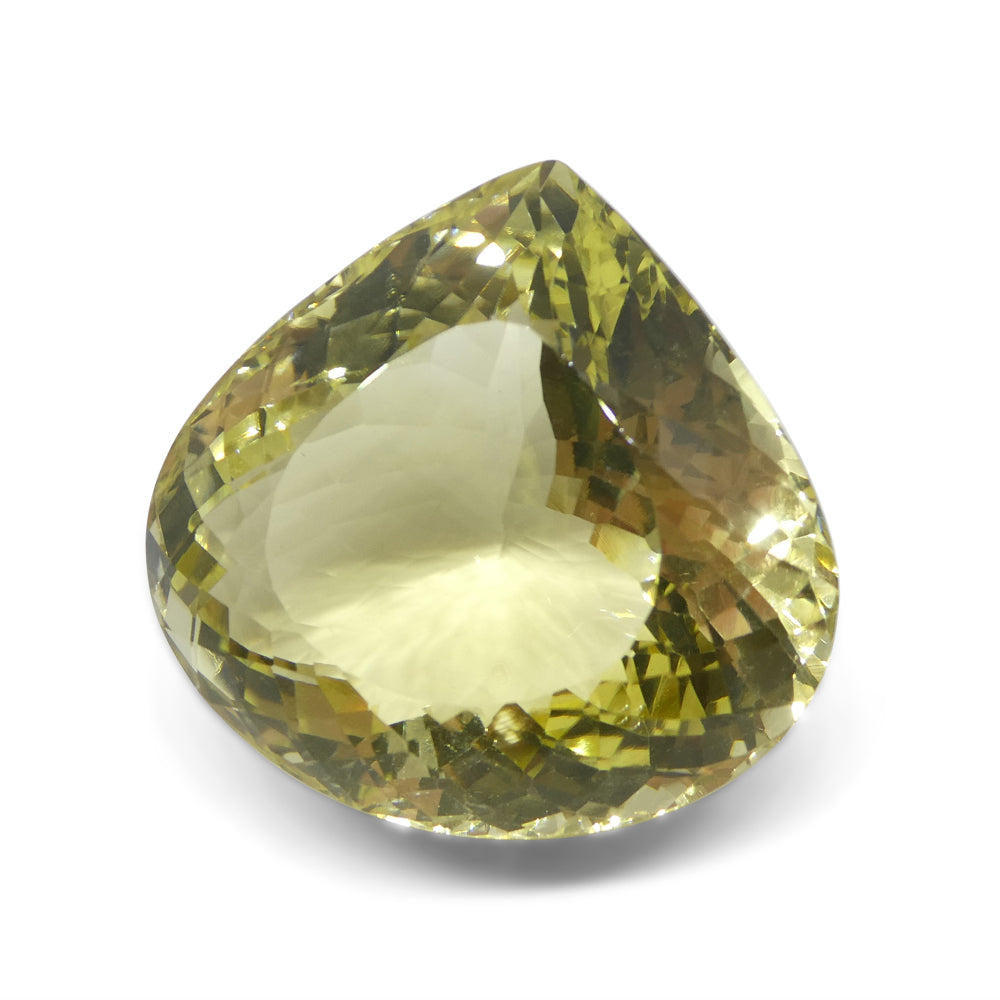 179.89ct Pear Lemon Yellow Citrine from Brazil - Skyjems Wholesale Gemstones