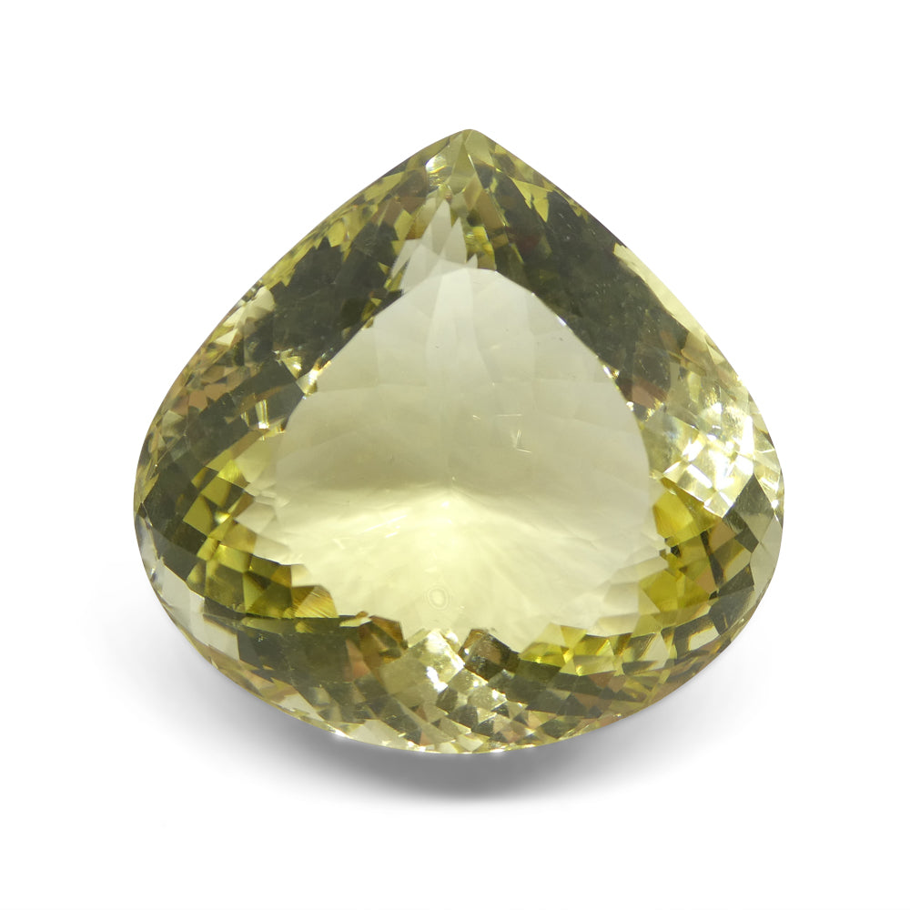 179.89ct Pear Lemon Yellow Citrine from Brazil - Skyjems Wholesale Gemstones