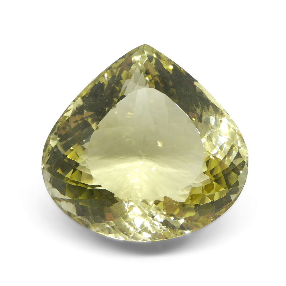 179.89ct Pear Lemon Yellow Citrine from Brazil - Skyjems Wholesale Gemstones