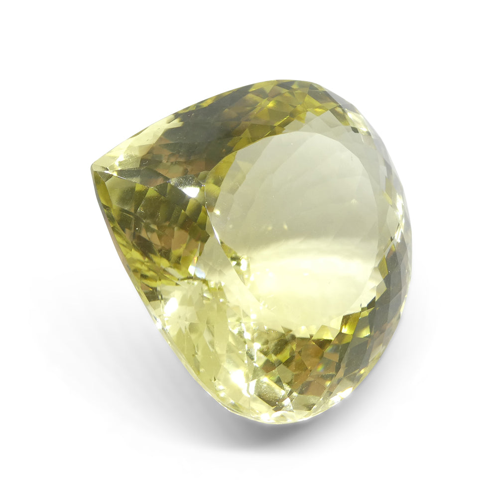 179.89ct Pear Lemon Yellow Citrine from Brazil - Skyjems Wholesale Gemstones