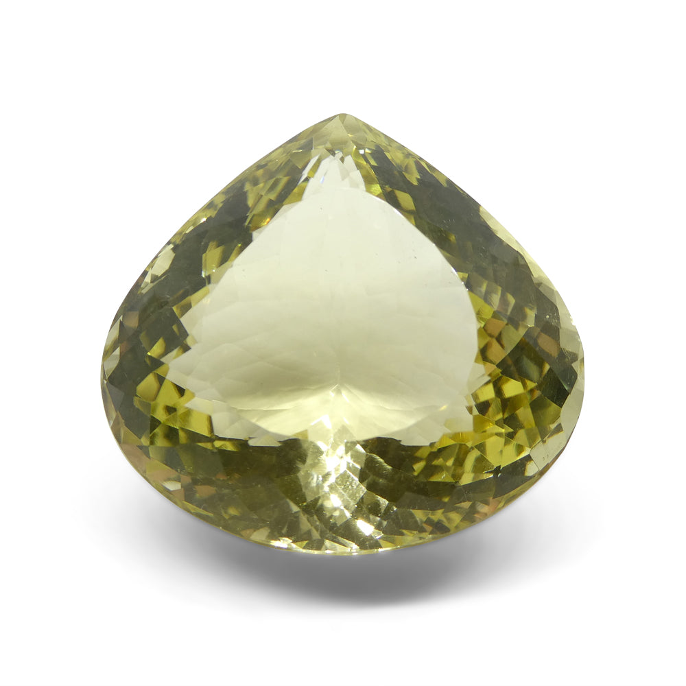 179.89ct Pear Lemon Yellow Citrine from Brazil - Skyjems Wholesale Gemstones