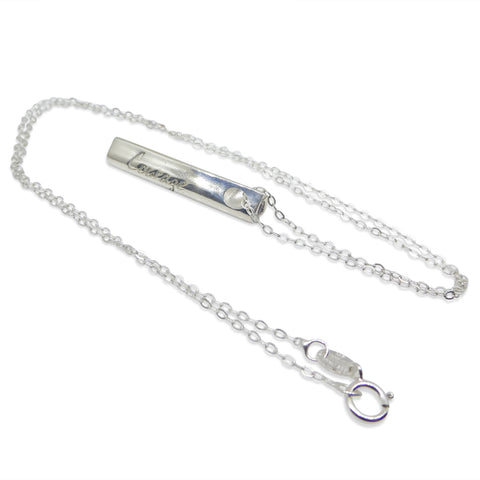 Amethyst & Sterling Silver Care & Courage Pendant and Chain