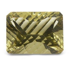 20.28ct Emerald Cut Citrine Fantasy/Fancy Cut - Skyjems Wholesale Gemstones
