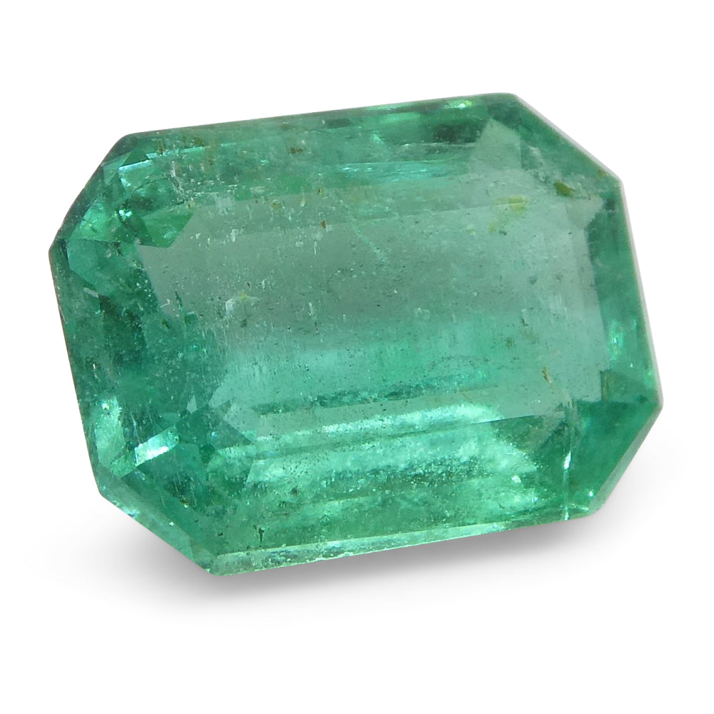 1.85ct Emerald Cut Emerald in bluish green, premium Canadian gemstone from SkyJems' rare beryl collection