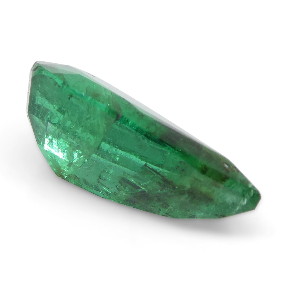 1.49ct Pear Green Zambian Emerald, precision-cut Step style, premium SkyJems gemstone collection