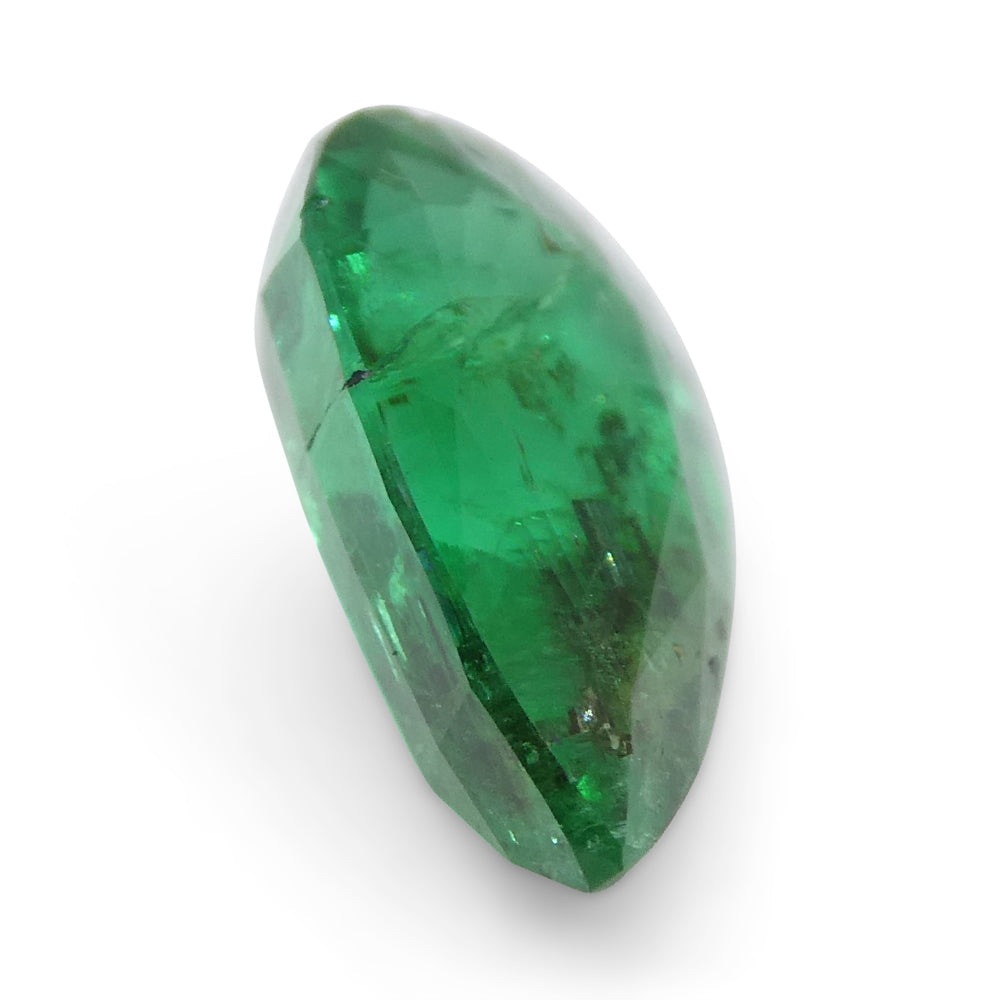 1.49ct Pear Green Emerald from Zambia, Step Cut Beryl Gemstone by SkyJems Canadian Fine Gems