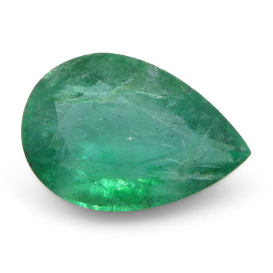 0.86ct Pear Green Emerald from Zambia - Skyjems Wholesale Gemstones