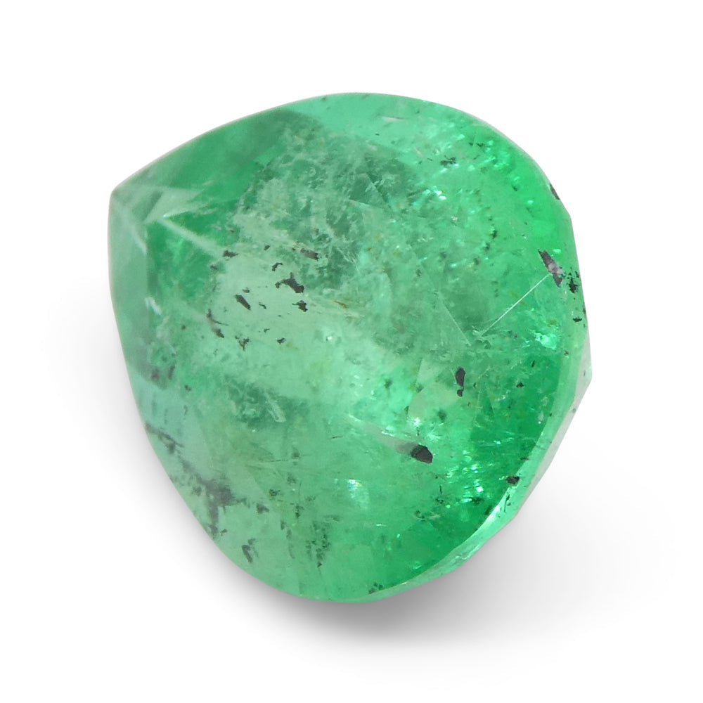 SkyJems 2.94ct Colombian Pear Emerald, bluish green beryl, medium-light color, modified brilliant cut gemstone