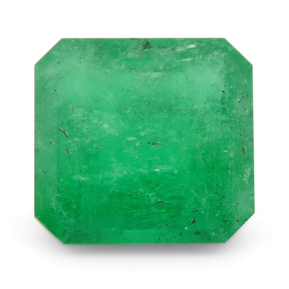 3.77ct Square Green Emerald from Colombia - Skyjems Wholesale Gemstones