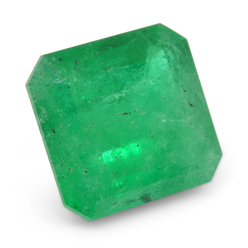 3.77ct Square Green Emerald from Colombia - Skyjems Wholesale Gemstones