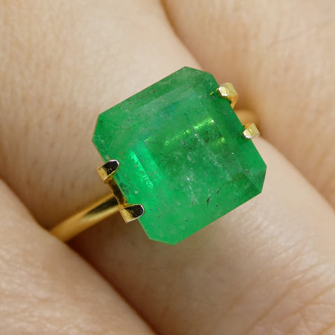 3.77ct Square Green Emerald from Colombia
