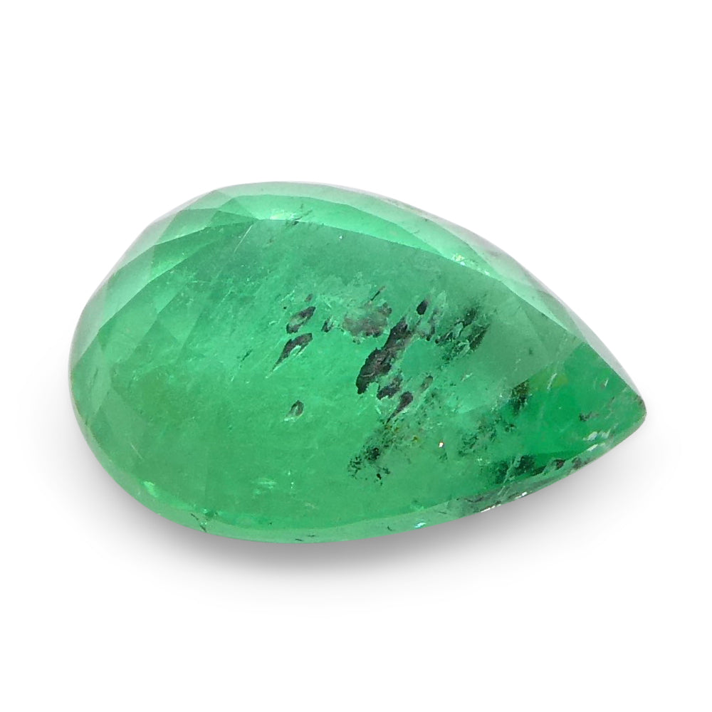 1.19ct Pear Green Emerald from Colombia - Skyjems Wholesale Gemstones