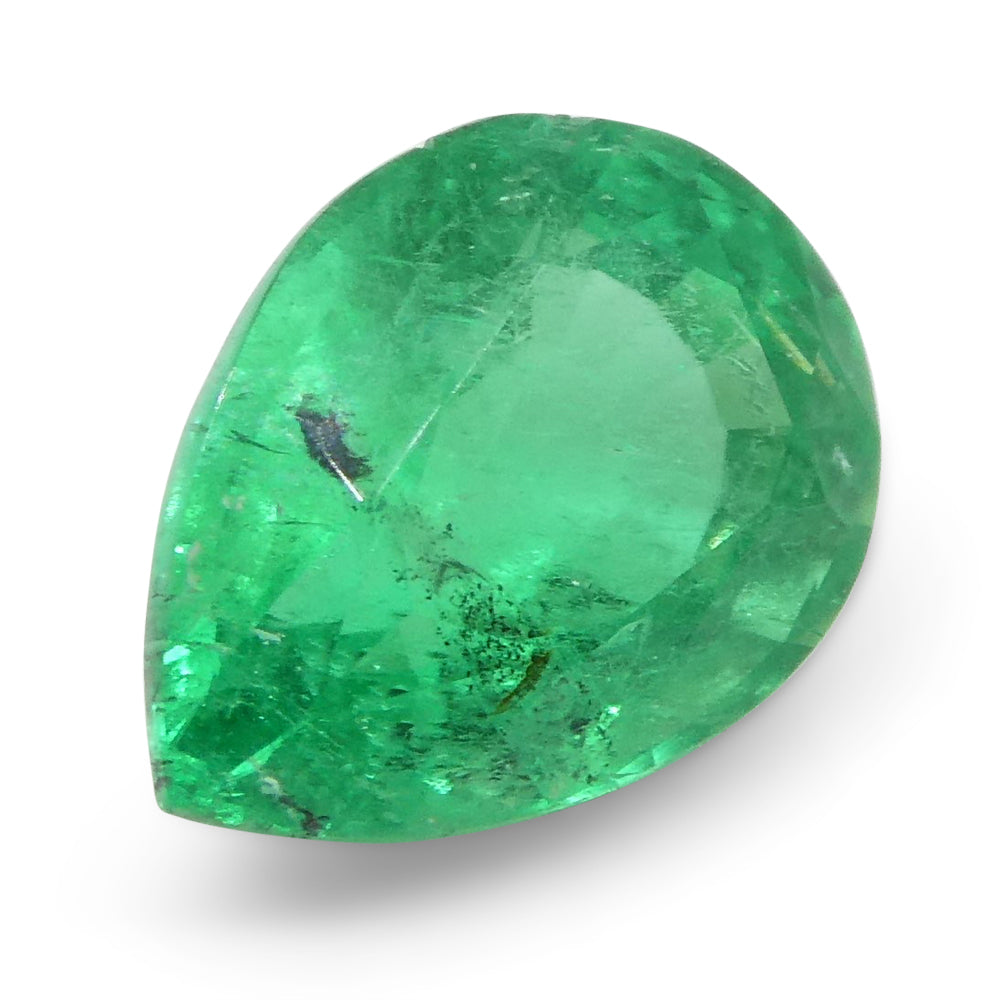 1.19ct Pear Green Emerald from Colombia - Skyjems Wholesale Gemstones