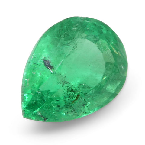 1.19ct Pear Green Emerald from Colombia