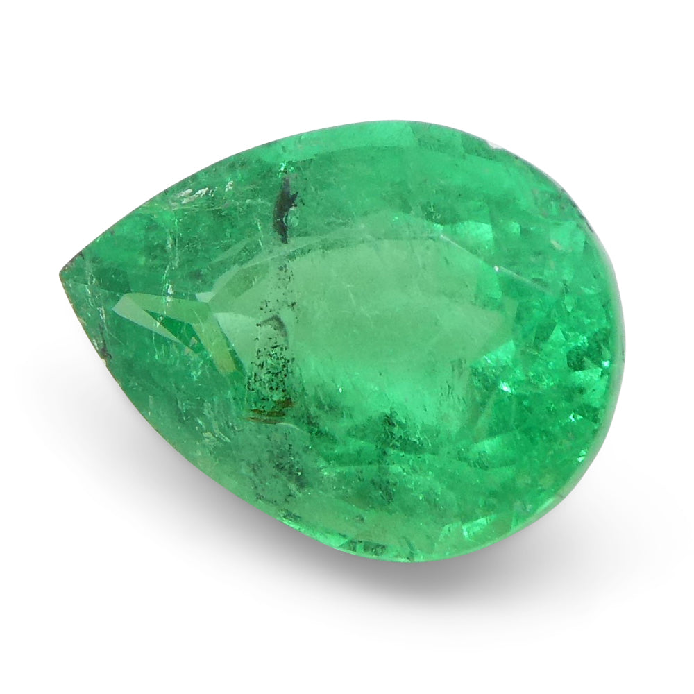 1.19ct Pear Green Emerald from Colombia - Skyjems Wholesale Gemstones