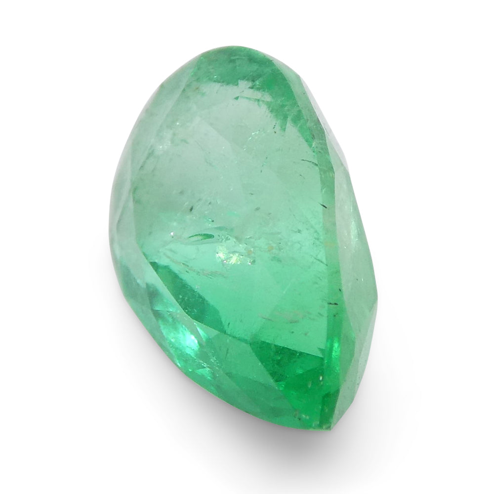 1.35ct Colombian Emerald, bluish green pear-cut gemstone from SkyJems' premium natural beryl collection