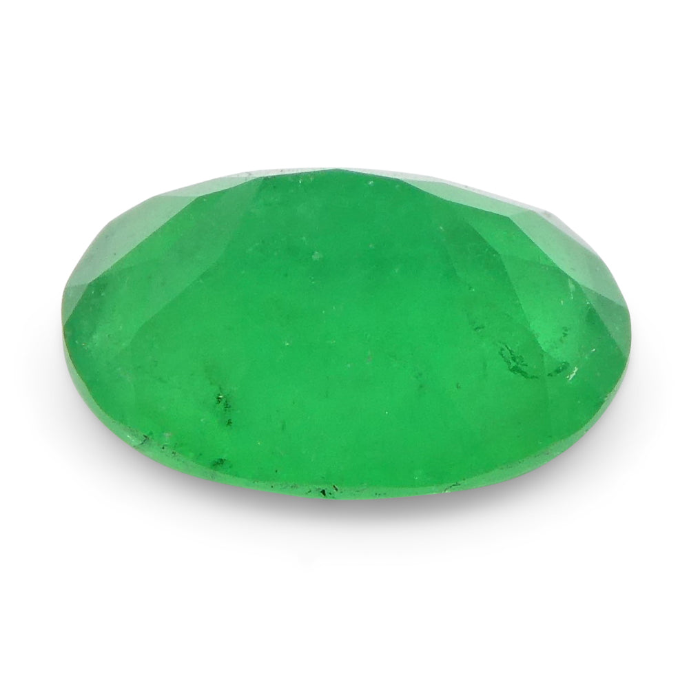 1.25ct Colombian Green Emerald Oval Gemstone from SkyJems Premium Beryl Collection