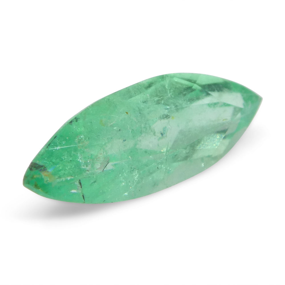 1.04ct Colombian Marquise Green Emerald, bluish green beryl gemstone from SkyJems premium collection