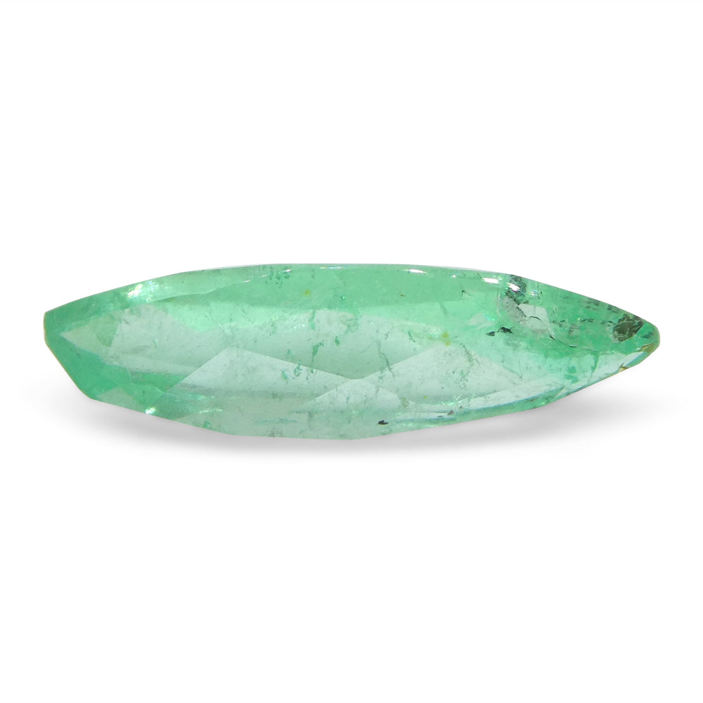 1.04ct Colombian Marquise Green Emerald, Medium Light Bluish Green, SkyJems Fine Gemstones