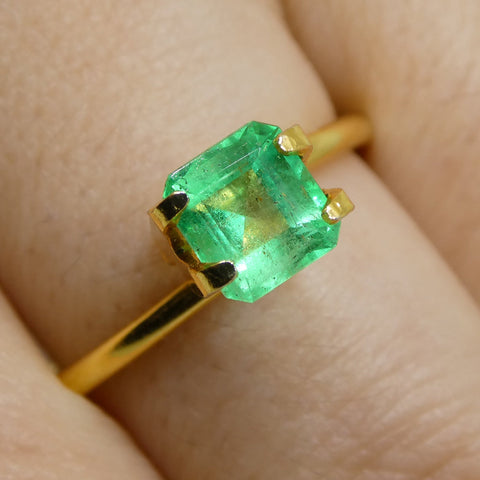0.98ct Square Green Emerald from Colombia