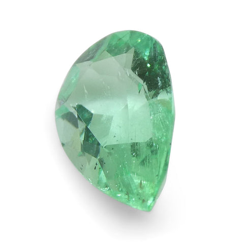 0.58ct Pear Green Emerald from Colombia