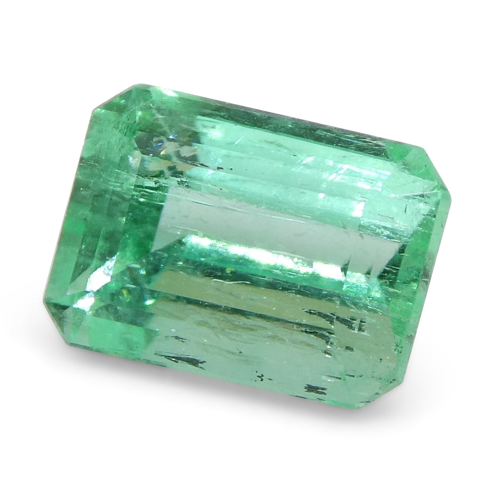 0.96ct Emerald Cut Green Emerald from Colombia - Skyjems Wholesale Gemstones