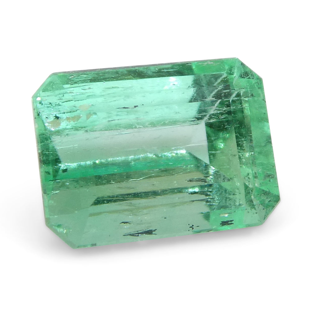 0.96ct Emerald Cut Green Emerald from Colombia - Skyjems Wholesale Gemstones