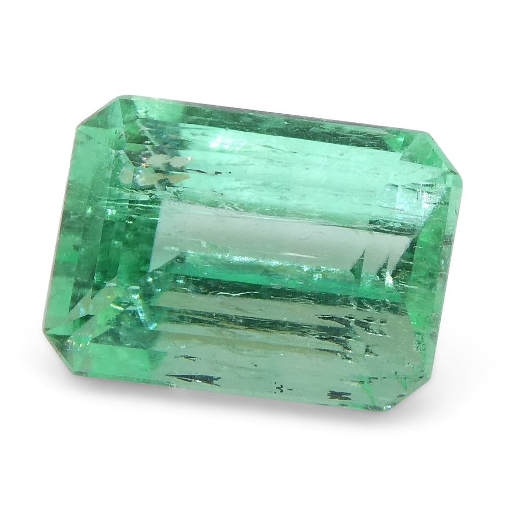 0.96ct Emerald Cut Green Emerald from Colombia - Skyjems Wholesale Gemstones