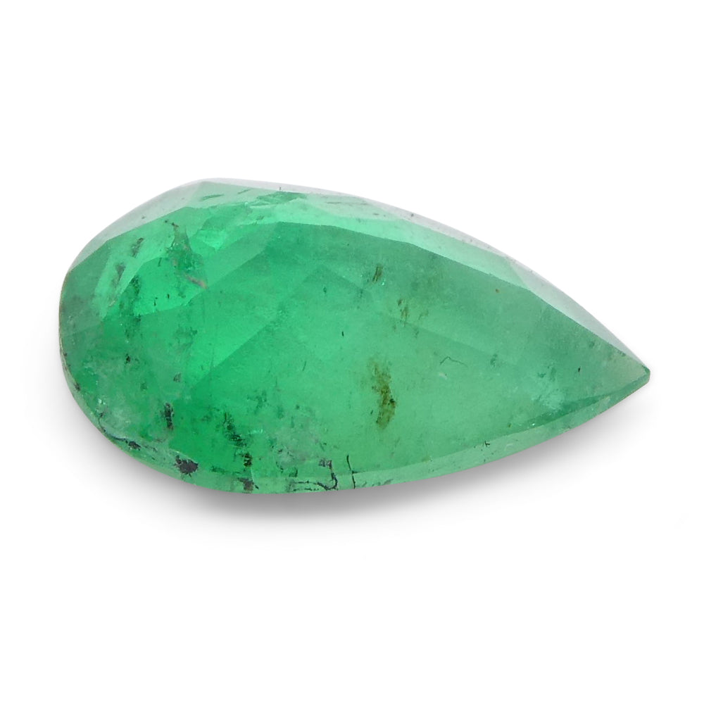 1.02ct Pear Green Emerald from Colombia - Skyjems Wholesale Gemstones