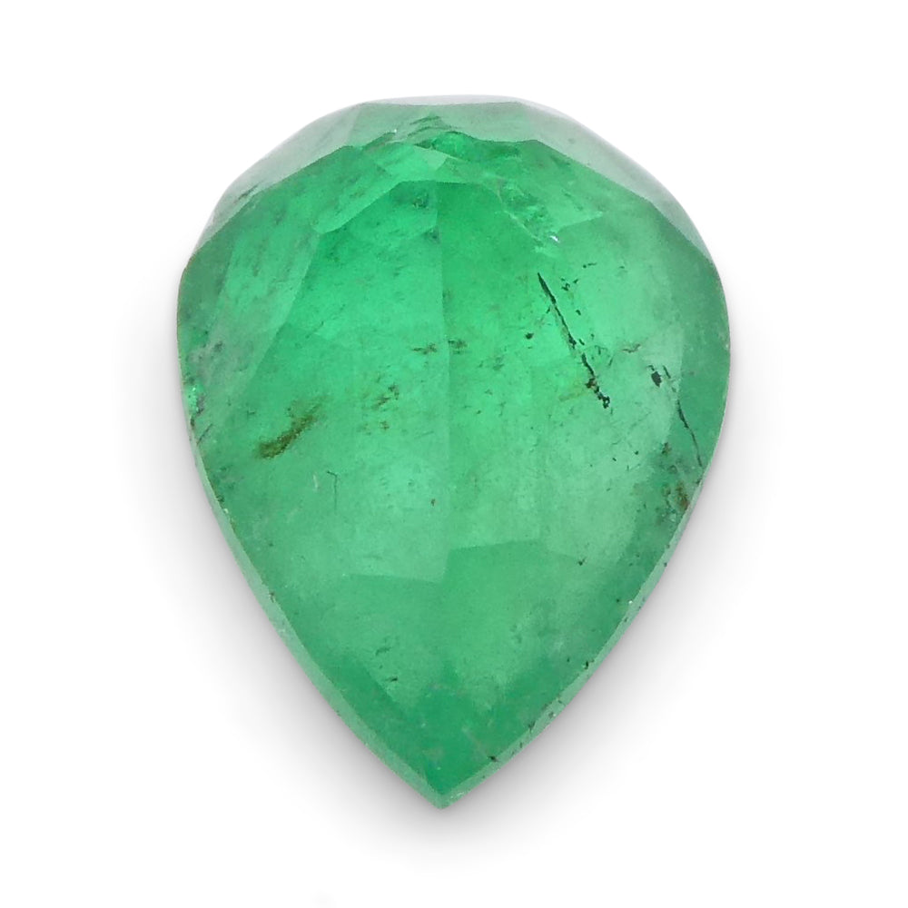 1.02ct Pear Green Emerald from Colombia - Skyjems Wholesale Gemstones