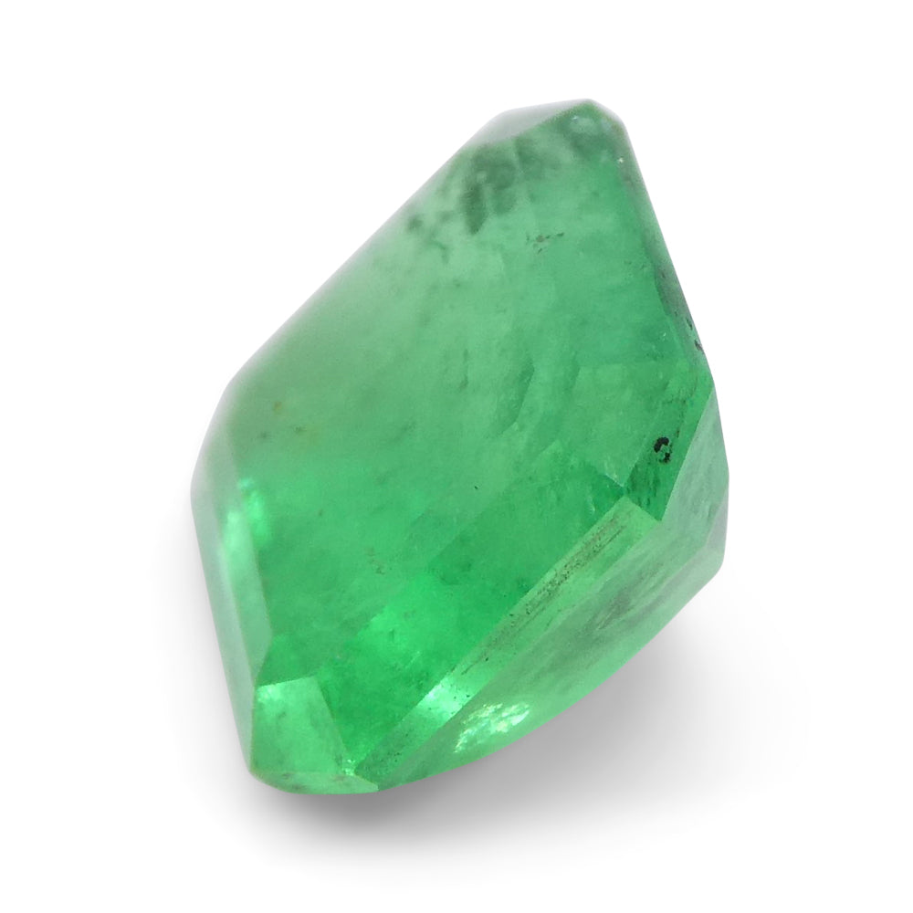 1.24ct Colombian Green Square Emerald, precision-cut gem from SkyJems' premium gemstone collection