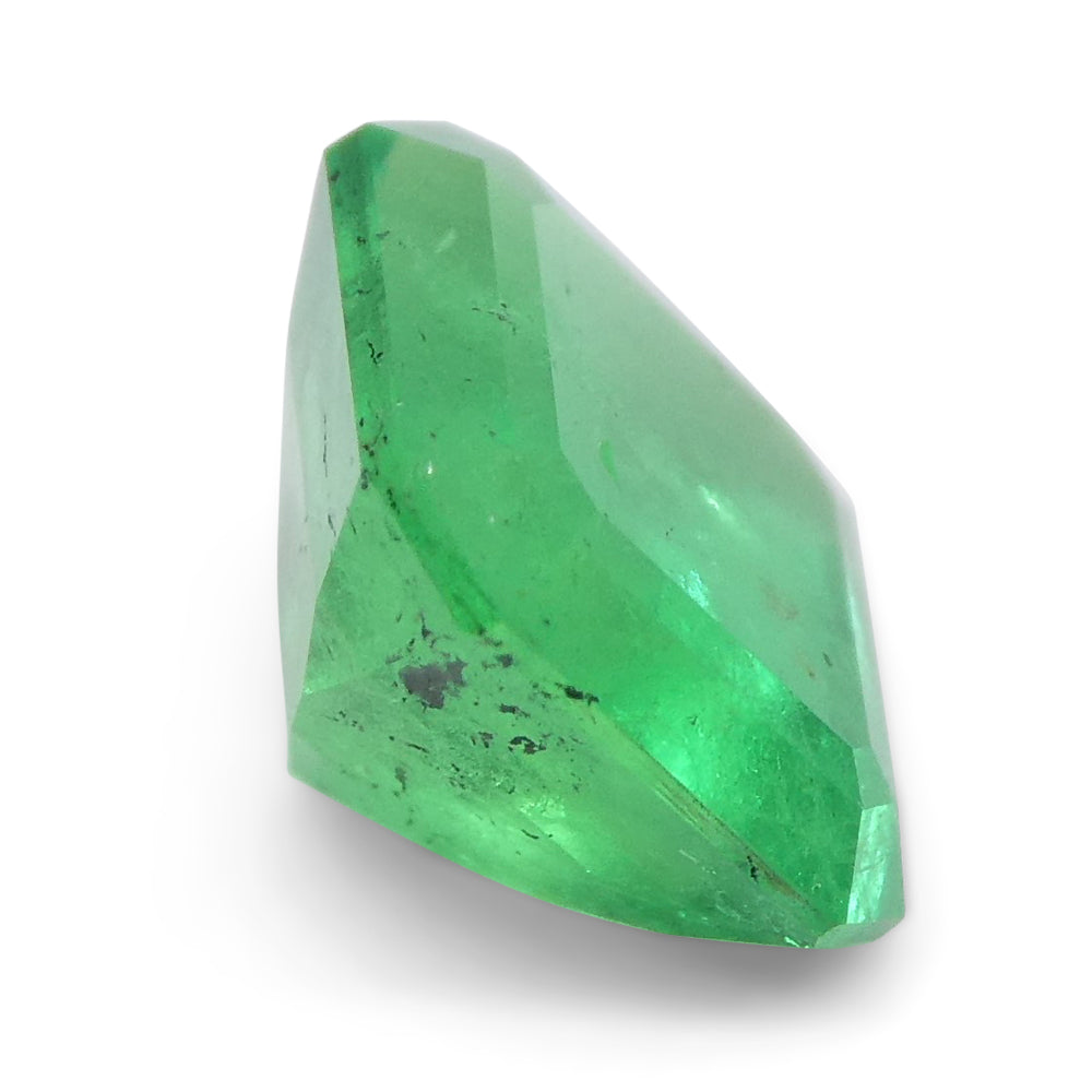 1.24ct Colombian Green Emerald Square Step Cut, premium green beryl gemstone from SkyJems fine jewelry collection
