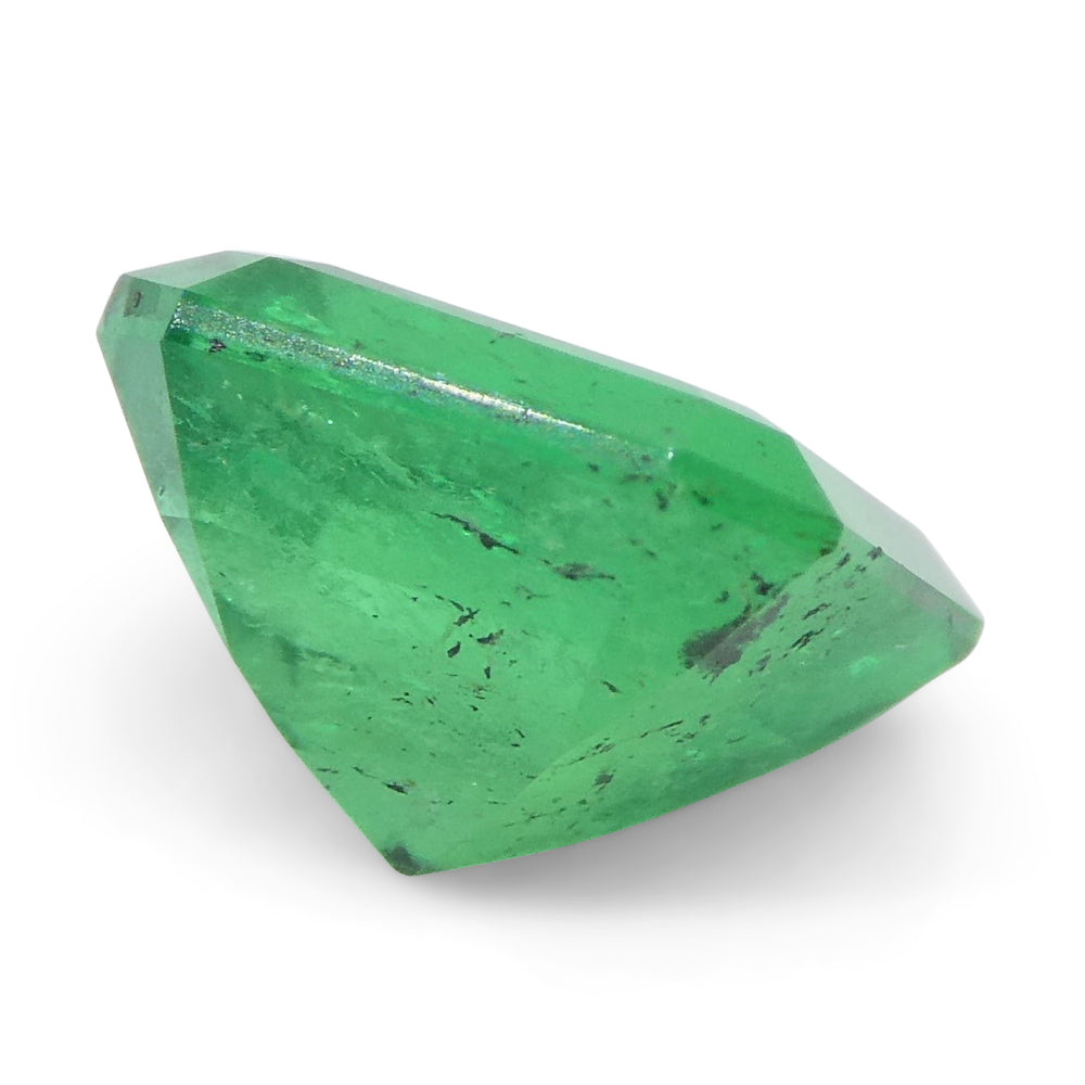 1.24ct Colombian Green Emerald Square Step Cut, premium green beryl gemstone from SkyJems rare gem collection