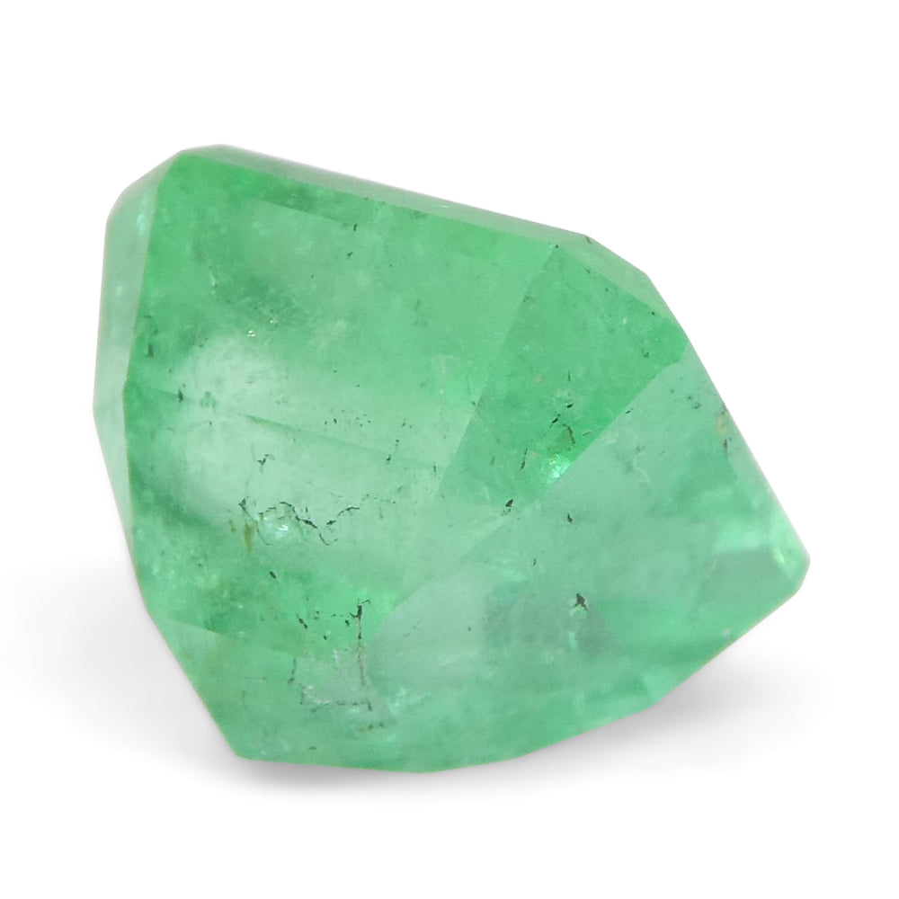 2.46ct Colombian Square Green Emerald, vibrant medium-light hue, premium Step Cut gemstone by SkyJems