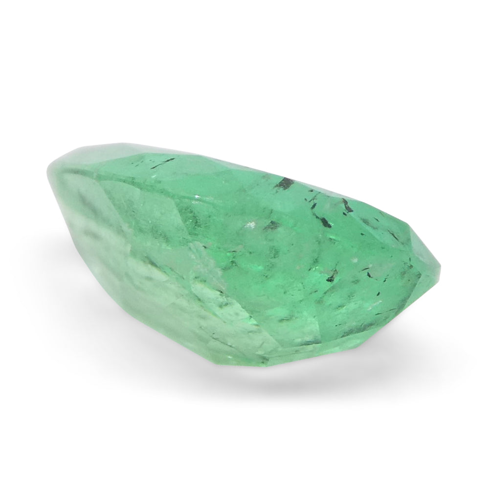 1.29ct Colombian Pear Green Emerald, Moderate Clarity, SkyJems Fine Gemstones Rare Natural Green Beryl