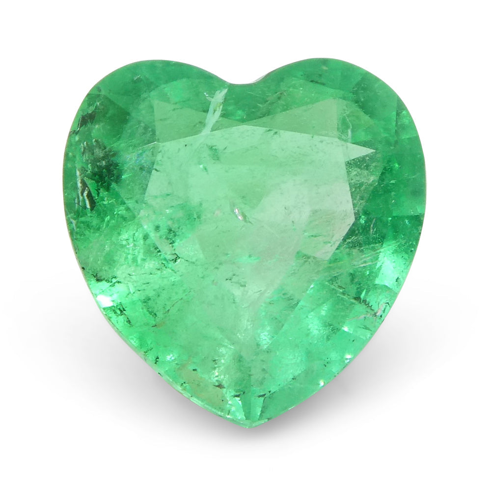 1.86ct Colombian Heart-Cut Green Emerald, premium gem from SkyJems' rare gemstone collection