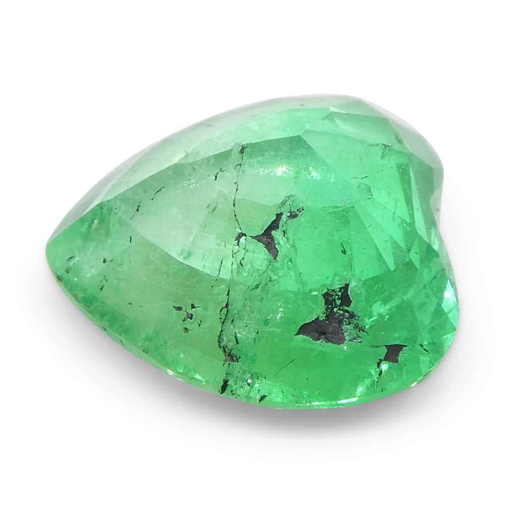 1.86ct Heart Green Emerald from Colombia - Skyjems Wholesale Gemstones