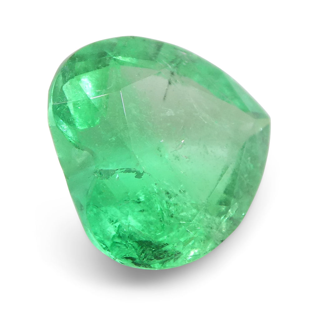 1.86ct Colombian Heart-Cut Green Emerald, premium quality gemstone from SkyJems' rare gem collection