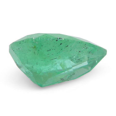 1.55ct Pear Green Emerald from Colombia