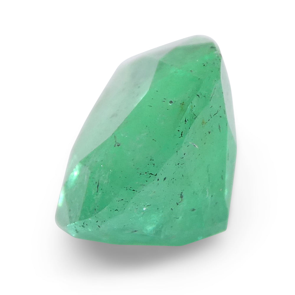 SkyJems 1.55ct Colombian Pear Emerald, bluish green beryl gemstone in modified brilliant cut