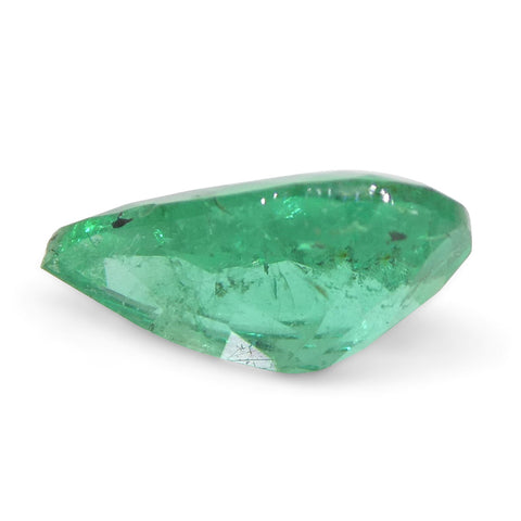 0.83ct Pear Green Emerald from Colombia