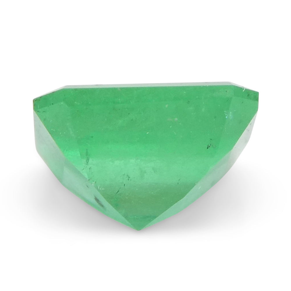 0.70ct Square Colombian Emerald in Bluish Green, Premium Single Stone from SkyJems Gem Collection
