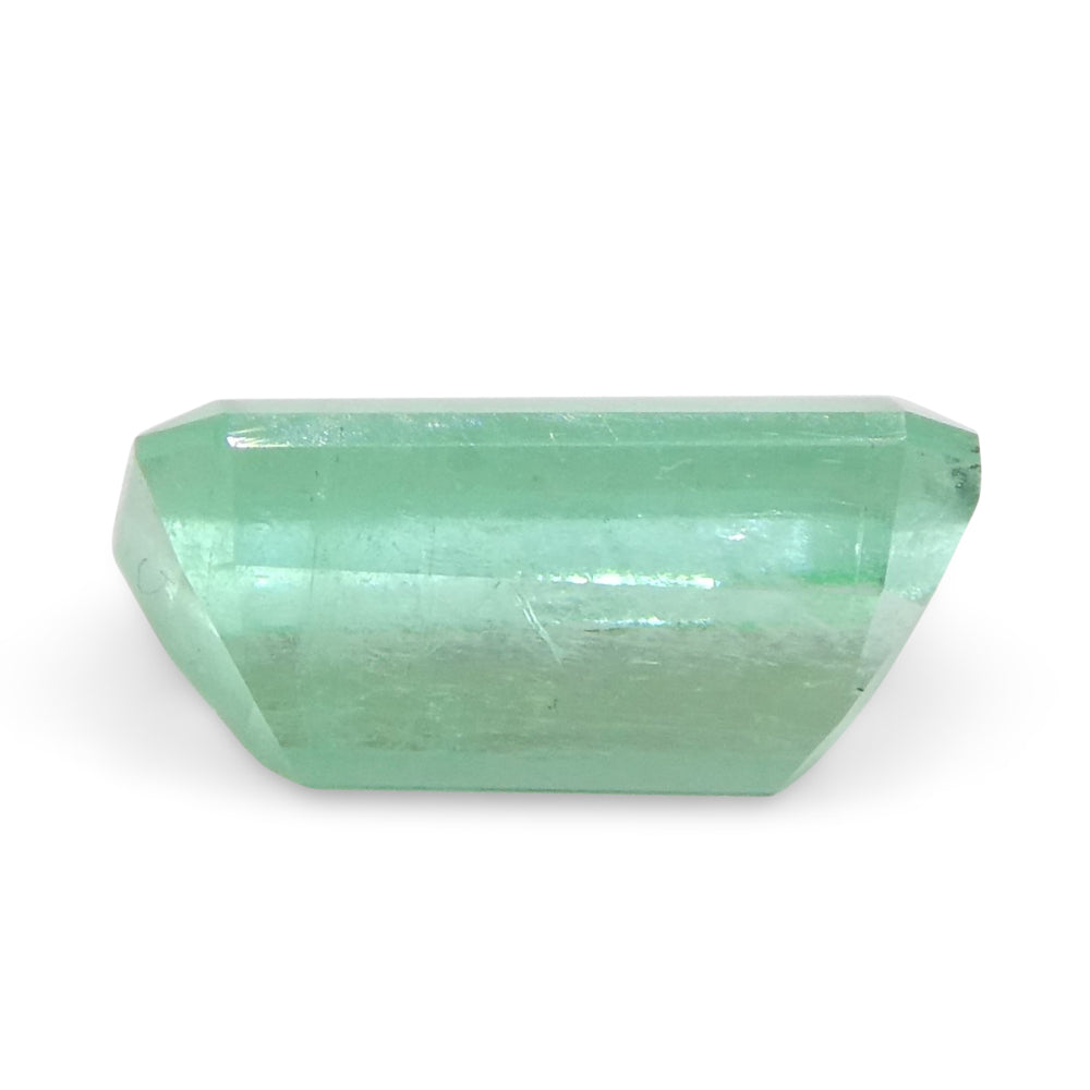 0.81ct Colombian Emerald, bluish green emerald cut gemstone from SkyJems' premium Colombian beryl collection