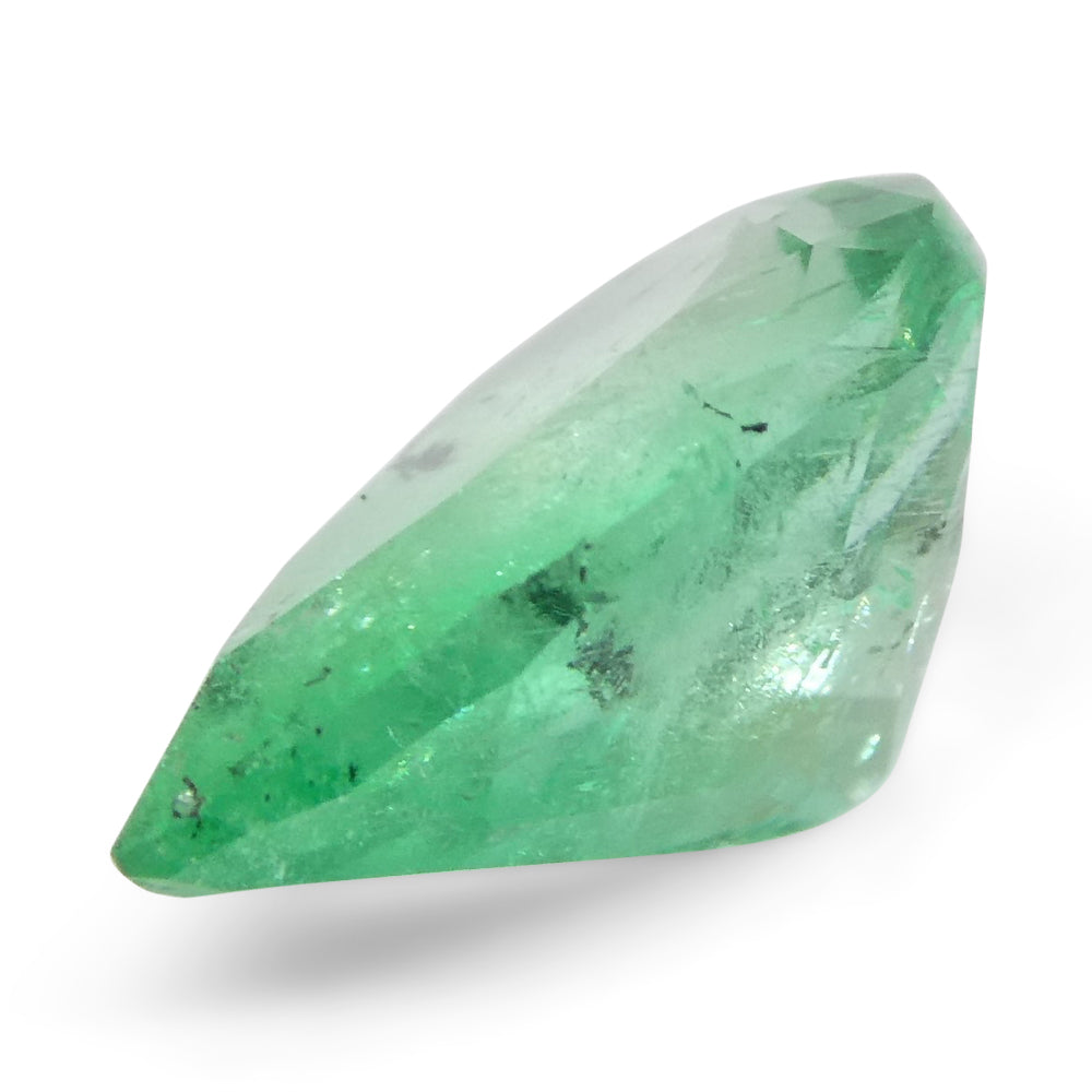 1.28ct Colombian Pear Green Emerald, Medium Strong Color, SkyJems Fine Gemstones Collection
