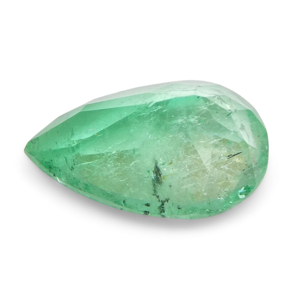 1.28ct Pear Green Emerald from Colombia - Skyjems Wholesale Gemstones