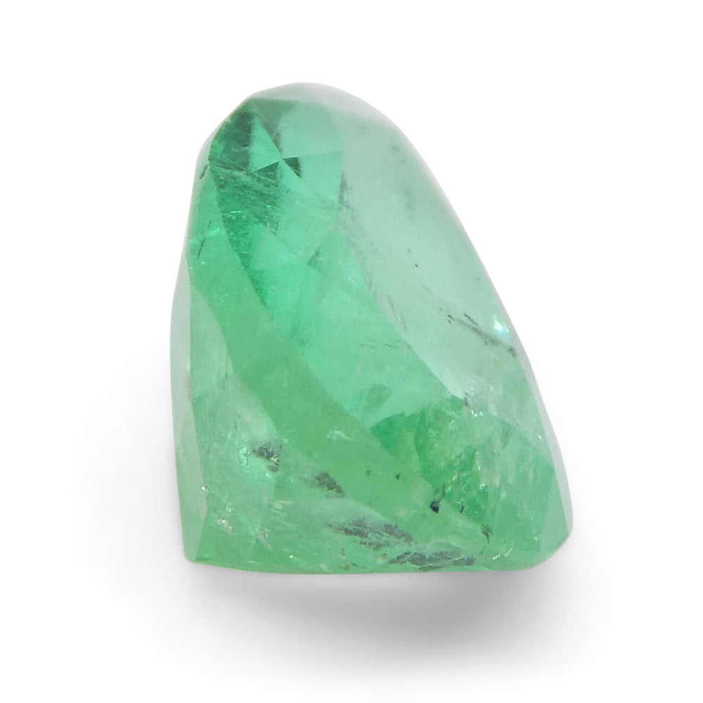 1.28ct Colombian Pear Green Emerald, Medium-Strong Color, SkyJems Fine Gemstones Collection