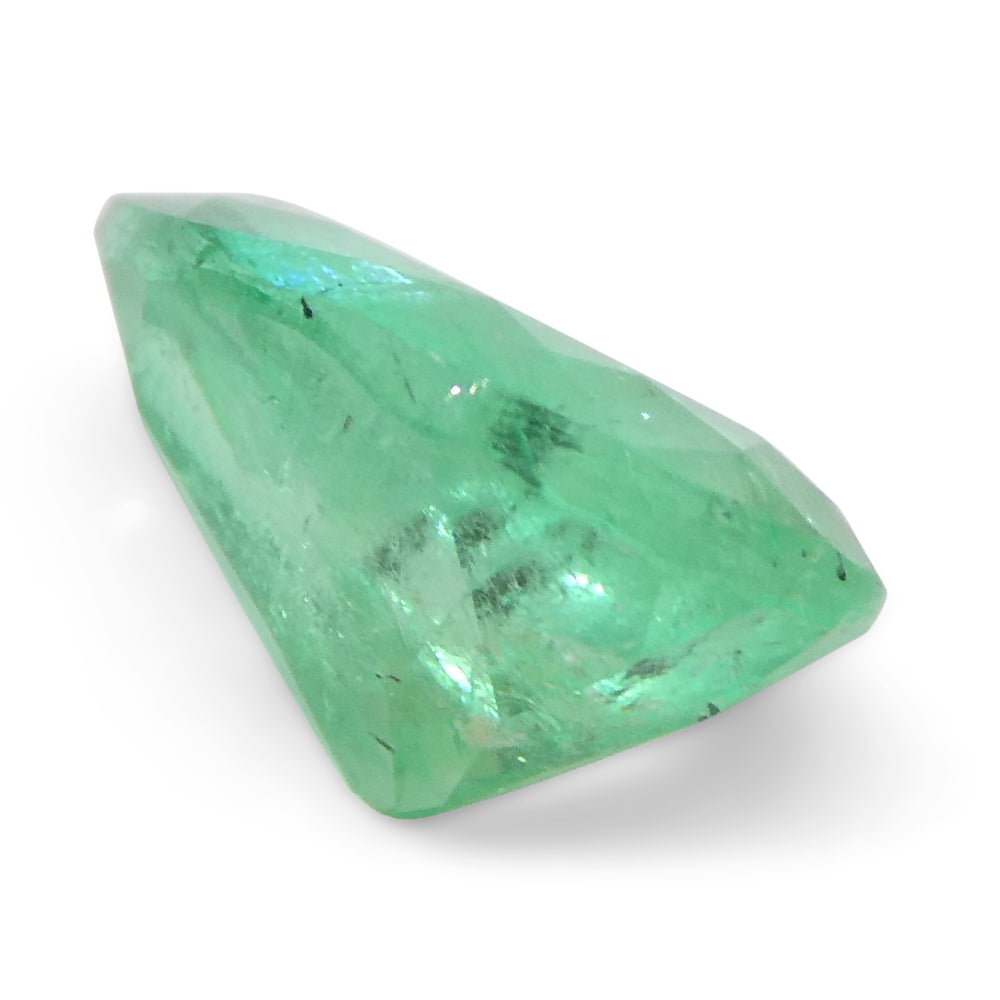 1.28ct Colombian Pear Green Emerald, Medium-Strong Color, SkyJems Fine Gemstones Collection