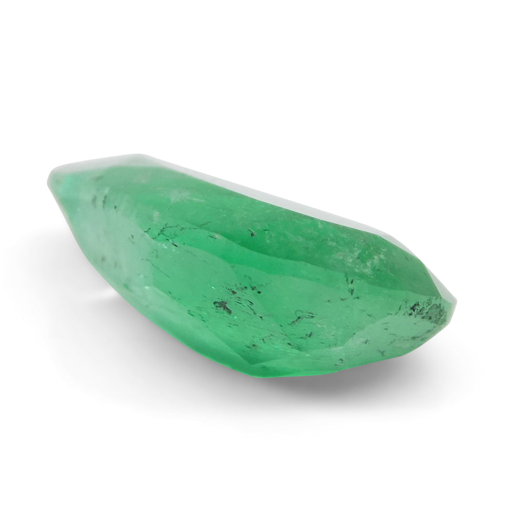 2.27ct Colombian Pear Green Emerald, Moderately Strong Color, SkyJems Fine Gemstones Collection