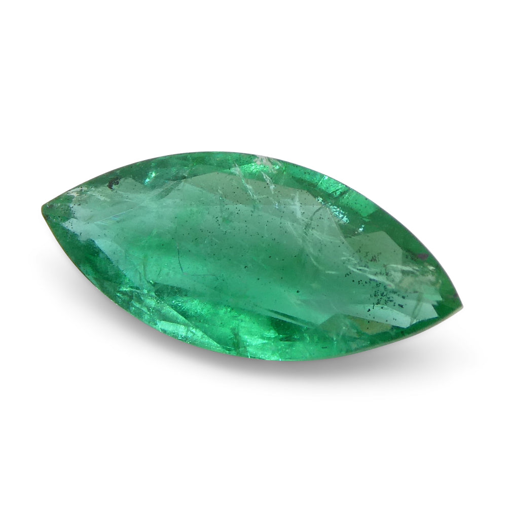 1.07ct Colombian Marquise Green Emerald, bluish green, Modified Brilliant Cut, premium SkyJems gemstone