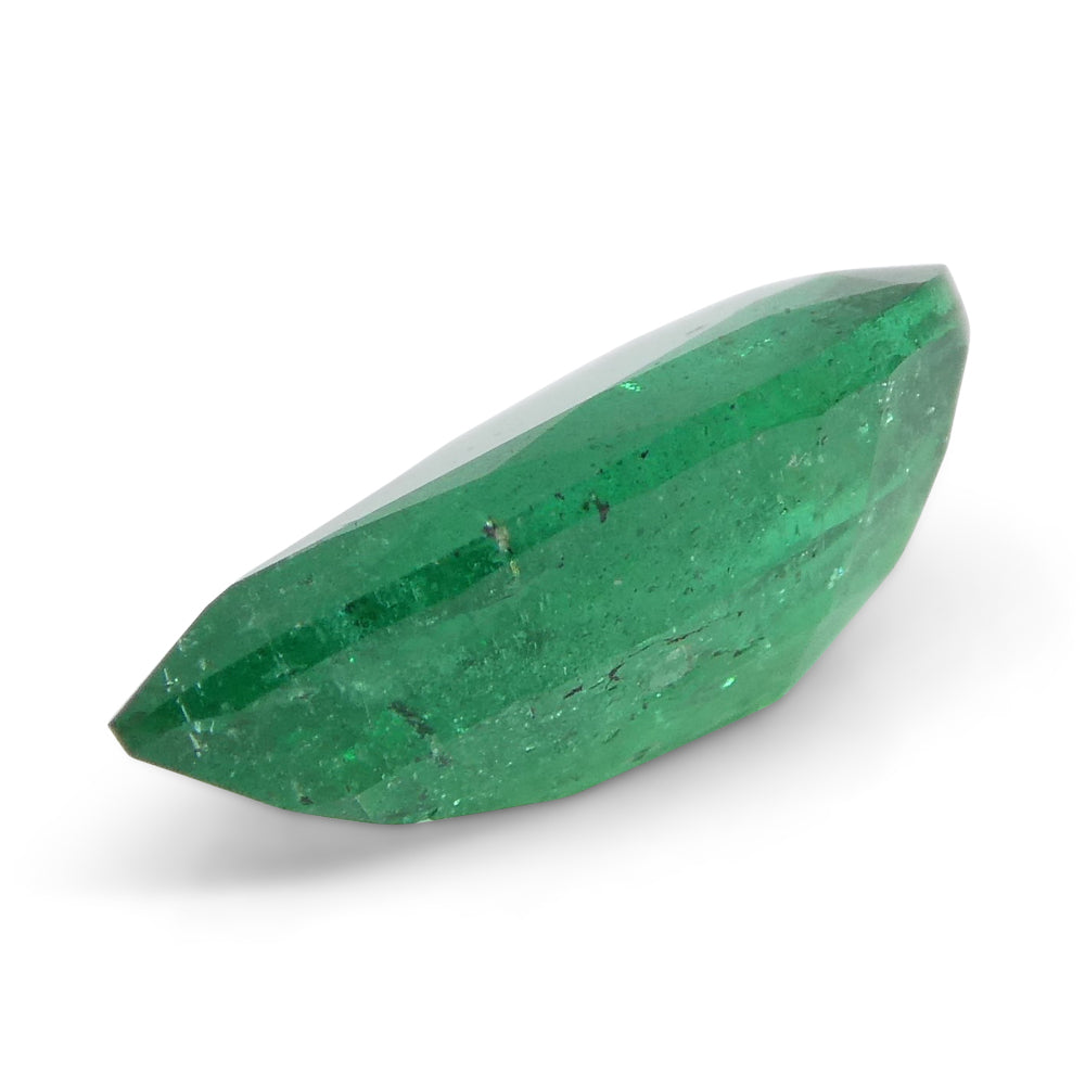 1.2ct Pear-Cut Zambian Green Emerald, vibrant bluish-green gemstone from SkyJems' premium single-stone collection